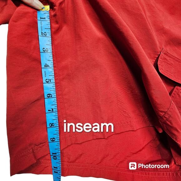 LL Bean Men's Red Classic Supplex Cargo 10" Sport Shorts in Red, NWT, Size XXL - Picture 8 of 12